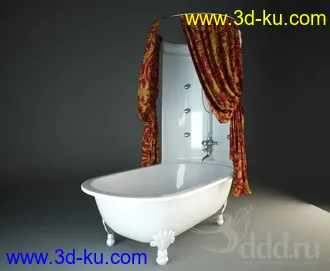 洗脸盆模型,洗手盆,浴缸模型合集的图片3