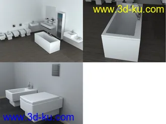 洗脸盆模型,洗手盆,浴缸模型合集的图片