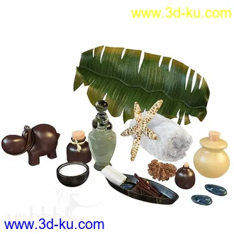 洗刷物品模型,毛巾,牙刷,杯子,沐浴露,洗手液,拖鞋,不锈钢挂钩等卫浴模型的图片20