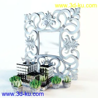 洗刷物品模型,毛巾,牙刷,杯子,沐浴露,洗手液,拖鞋,不锈钢挂钩等卫浴模型的图片40