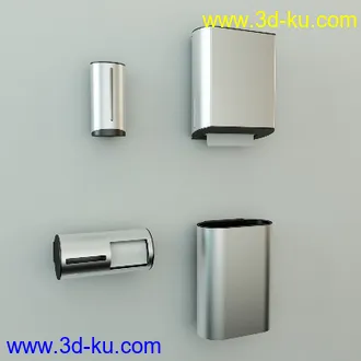 厕纸筒,浴巾,浴袍,角线,毛刷,洁厕液模型的图片