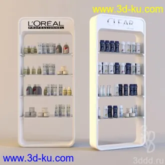 美容院物品模型,化妆物品合集的图片