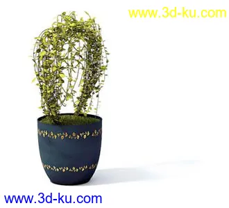 盆栽模型,盆景模型,花卉模型,植物模型合集共63个的图片