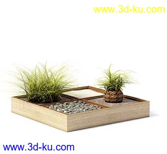 盆栽模型,盆景模型,花卉模型,植物模型合集共63个的图片