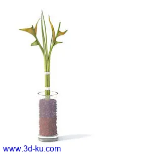 盆栽模型,盆景模型,花卉模型,植物模型合集共63个的图片39