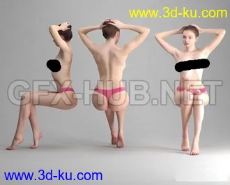 十个美少女模型的图片