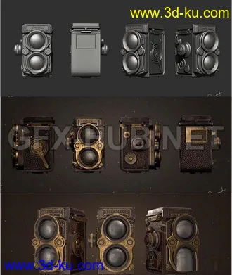 留声机模型,旧电视机,旧打字机,旧钟,豉机,音响等模型的图片