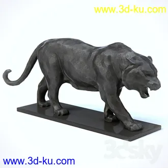 马头,鱼头,牛,大象,母狮子,犀牛,豹子雕塑,雕像模型,金属雕像,青铜模型的图片