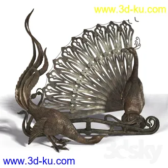 羊头雕像,狮子雕像,马头,犀牛,河马,鹿,鲨鱼雕像,狐狸,鸽子,孔雀铜像模型的图片9