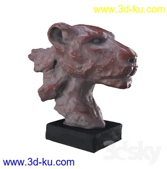 羊头雕像,狮子雕像,马头,犀牛,河马,鹿,鲨鱼雕像,狐狸,鸽子,孔雀铜像模型的图片10