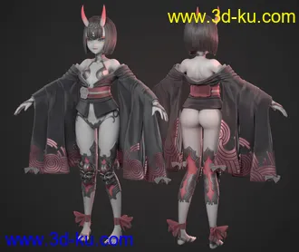 酒吞童子模型,妖女,妖怪酒吞童子模型的图片