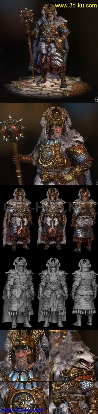 机器人,武士,国王,战士,未来士兵模型的图片