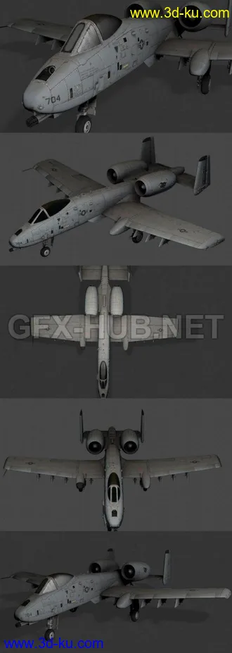 A-10“疣猪”攻击机,C-17运输机,大疆精灵3无人机,巡航导弹,伊尔76M预警机,星际战斗机模型的图片2