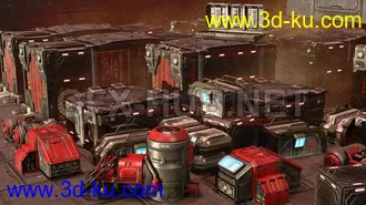调音器,易拉罐,塑料桶,补给品,缝纫机模型的图片