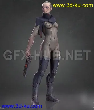 女战士,女忍者,士兵,女军人,钢铁女侠,装甲女战士,剑士模型的图片