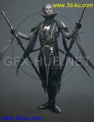 女战士,女忍者,士兵,女军人,钢铁女侠,装甲女战士,剑士模型的图片