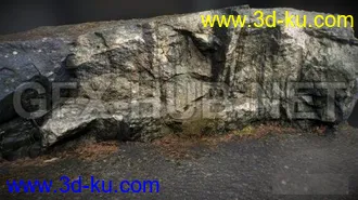 岩石,石头,砖头,碎石,泥土,沙土,砖墙,泥路,矿石,水泥柱,陨石模型的图片3