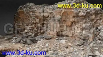 岩石,石头,砖头,碎石,泥土,沙土,砖墙,泥路,矿石,水泥柱,陨石模型的图片9