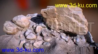 岩石,石头,砖头,碎石,泥土,沙土,砖墙,泥路,矿石,水泥柱,陨石模型的图片11
