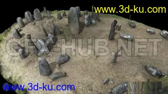 岩石,石头,砖头,碎石,泥土,沙土,砖墙,泥路,矿石,水泥柱,陨石模型的图片17