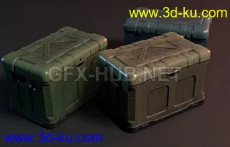 补给箱,医疗箱,集装箱,皮箱,生化容器,宝箱模型的图片2
