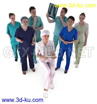各种职业,各种年龄人物模型合集的图片