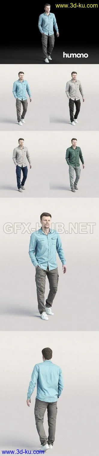各种职业,各种年龄人物模型合集的图片