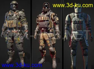军人,特种部队,战士,武士,剑士,士兵,突击队模型的图片