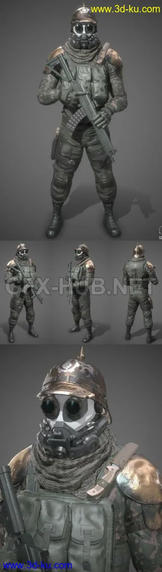 军人,特种部队,战士,武士,剑士,士兵,突击队模型的图片