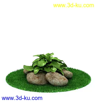 园林景观模型,造型植物模型,玫瑰模型的图片