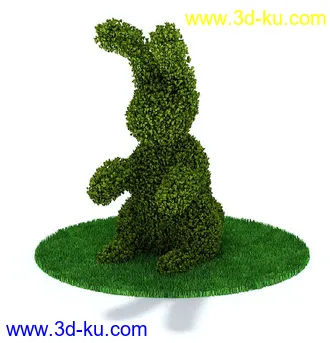 园林景观模型,造型植物模型,玫瑰模型的图片