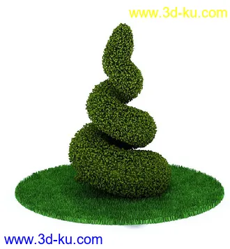 园林景观模型,造型植物模型,玫瑰模型的图片