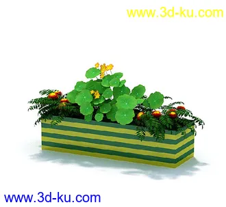 盘景模型,盘栽模型,花盘模型合集共22个的图片