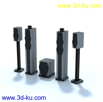 DVD播放器,VCD播放器,功放机,扩音机,音箱模型,低音炮,音响设备,模型合集的图片