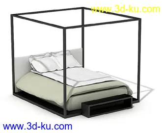 床模型合集(90个模型)的图片