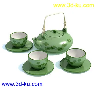 酱油瓶,杯子,筷子,盘子,茶壶,勺子,陶瓷盛具,长形碟,汤匙,茶杯,模型合集的图片10