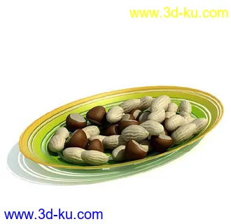 橡果模型,花生,粟子,板栗,樱桃,鲍螺,雪糕,冰淇淋,饼干,巧克力,薯条,模型合集的图片