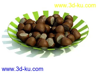 橡果模型,花生,粟子,板栗,樱桃,鲍螺,雪糕,冰淇淋,饼干,巧克力,薯条,模型合集的图片