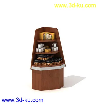 橱窗,货架,货柜,日常用品,超市杂货,商品柜,置物架,柜台,模型合集的图片3