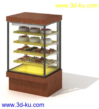 橱窗,货架,货柜,日常用品,超市杂货,商品柜,置物架,柜台,模型合集的图片6