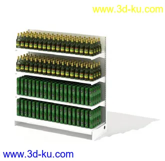 橱窗,货架,货柜,日常用品,超市杂货,商品柜,置物架,柜台,模型合集的图片9