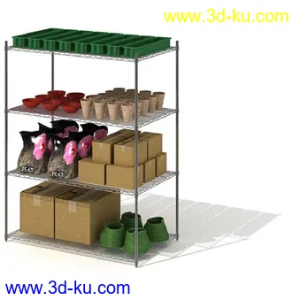 橱窗,货架,货柜,日常用品,超市杂货,商品柜,置物架,柜台,模型合集的图片11