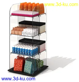橱窗,货架,货柜,日常用品,超市杂货,商品柜,置物架,柜台,模型合集的图片12