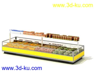 橱窗,货架,货柜,日常用品,超市杂货,商品柜,置物架,柜台,模型合集的图片16