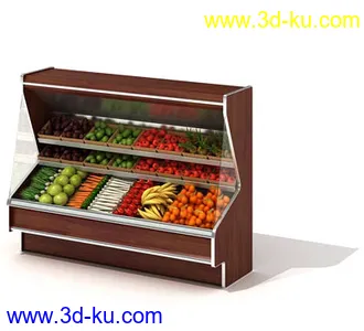 橱窗,货架,货柜,日常用品,超市杂货,商品柜,置物架,柜台,模型合集的图片24