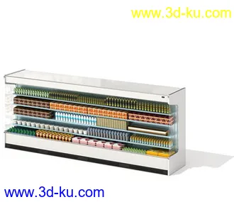 橱窗,货架,货柜,日常用品,超市杂货,商品柜,置物架,柜台,模型合集的图片25