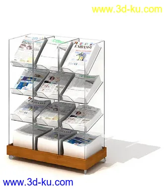 书模型,书架,杂志,杂志架,光碟,光盘架,CD架,报纸,报纸架,模型合集的图片