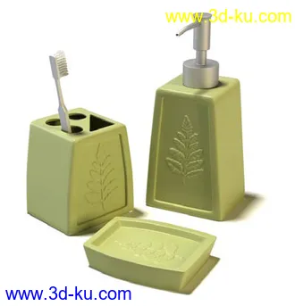 浴室物品,沐浴露,香皂,香水,洗发露,牙刷,洗手液,模型合集的图片