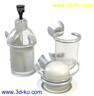 浴室物品,沐浴露,香皂,香水,洗发露,牙刷,洗手液,模型合集的图片