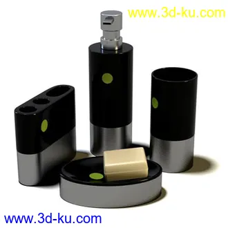 浴室物品,沐浴露,香皂,香水,洗发露,牙刷,洗手液,模型合集的图片